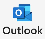 Image of Outlook icon located on the left side of the Microsoft 365 landing page